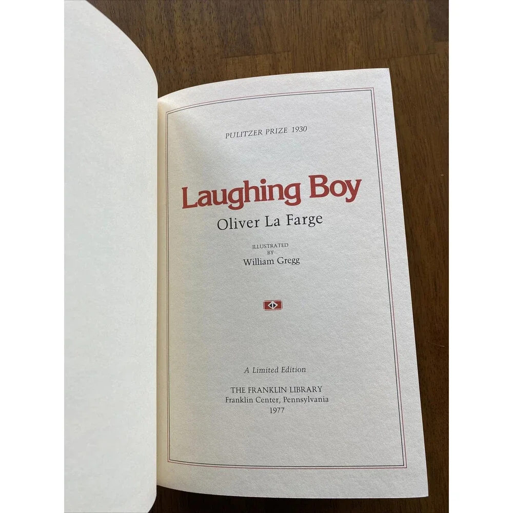 Laughing Boy By La Forge 1977 Leather Bound Franklin Mint